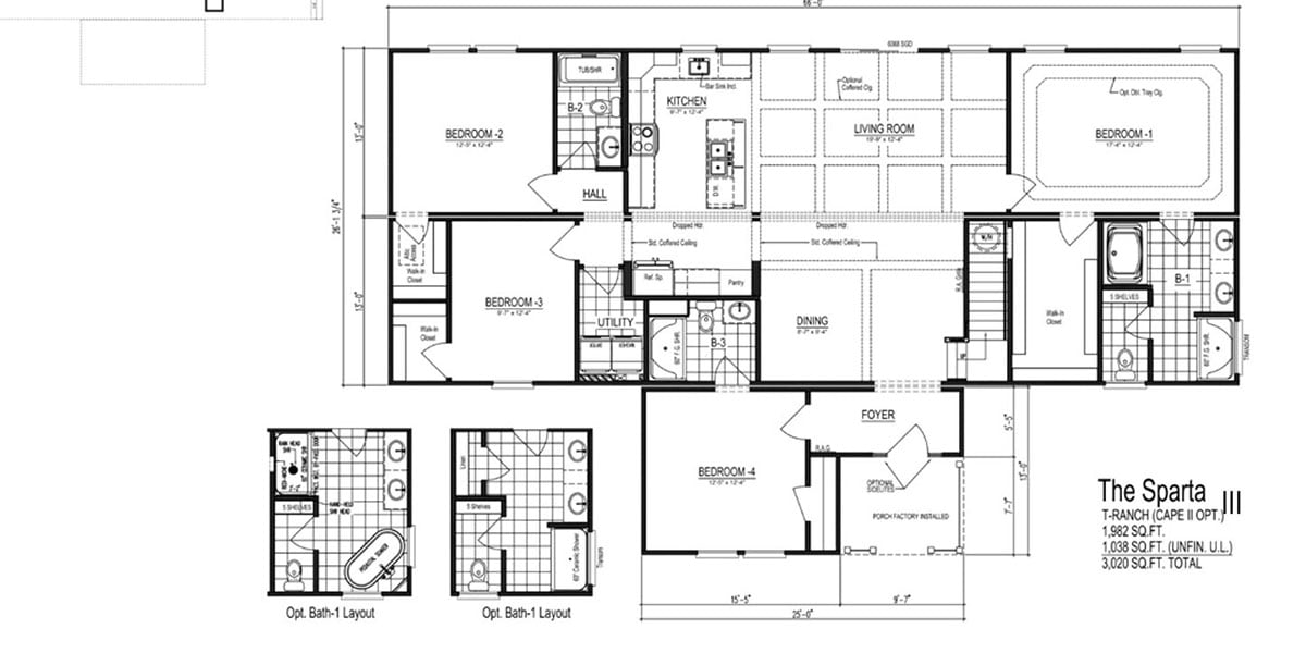 New Floor Plans: The Sparta II, III, IV & V. A Few Twists on an Old Favorite